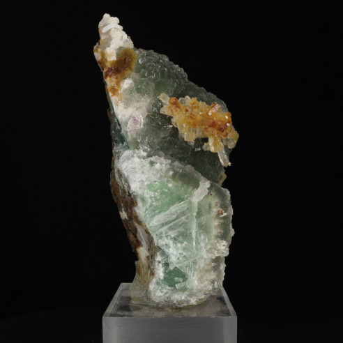 Fluorine avec calcite en provenance de Chine )province du Hunan