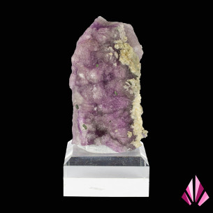 Violet fluorite with white barite – Fontsante Mine, Var (France, 1990s)