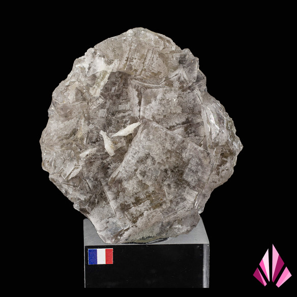 Fluorite with White Barite — Fonsante,  (France)