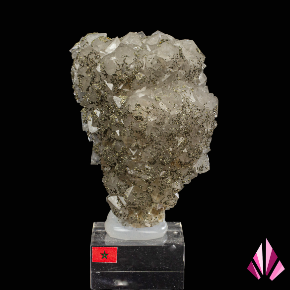 Quartz sprinkled with pyrite - El Hammam - Morocco  (#606)