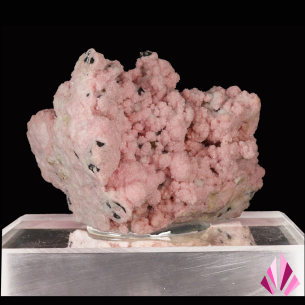 Rhodochrosite rose de Madan, Bulgarie, agrégats arrondis finement cristallisés 2