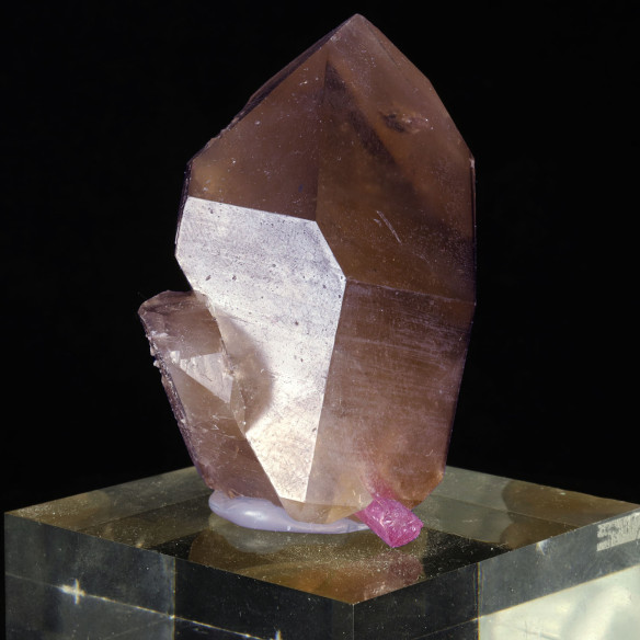 Quartz with pink tourmaline (Brazil)