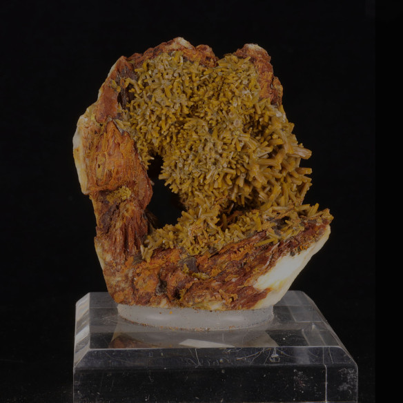 Pyromorphite on baryte