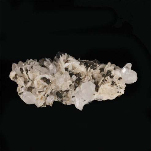 Ensemble quartz calcite pyrite chacopyrite et blende