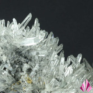 Quartz limpide avec association Galène et Blende 2
