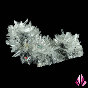 Quartz limpide avec association Galène et Blende