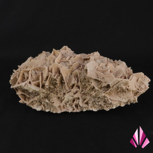 Rhodochrosite et quartz (Bulgarie)