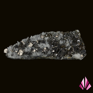 Galène et Cléophane sur quartz (Bulgarie)