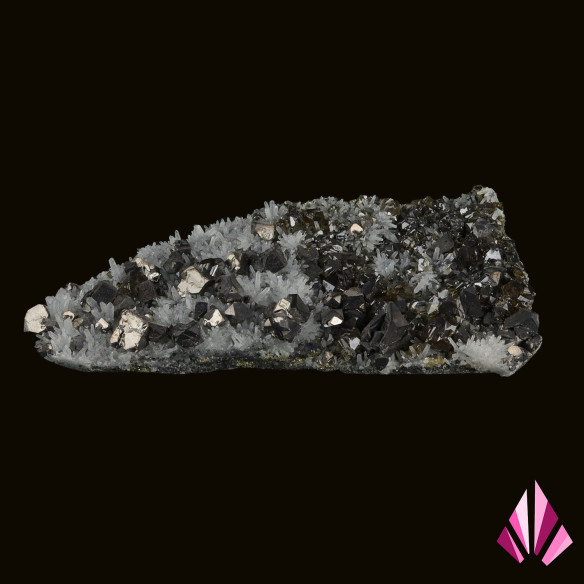 Galène et Cléophane sur quartz (Bulgarie)