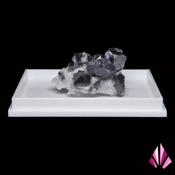 Galena on quartz ( Madan district in Bulgaria)