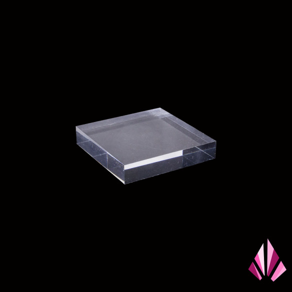 Acrylic mineral display base. 50x50x10mm