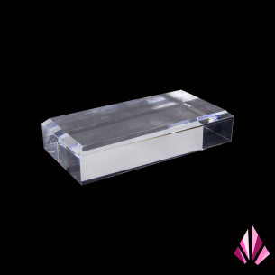 Acrylic mineral base with bevelled corners: 100x50x20mm