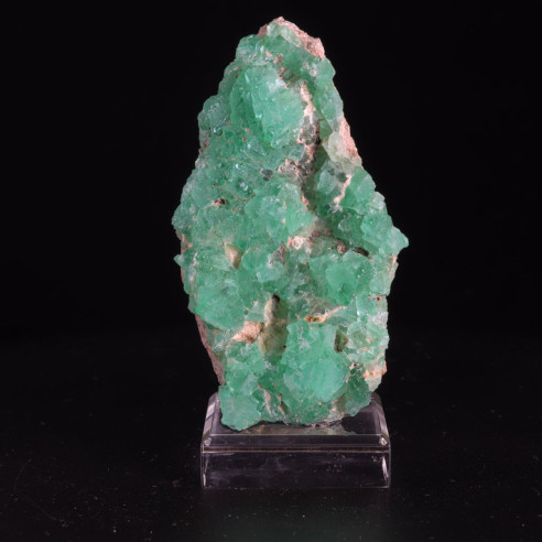 Minéral de Fluorine (fluorite) Papiol (Espagne) octaèdres verts