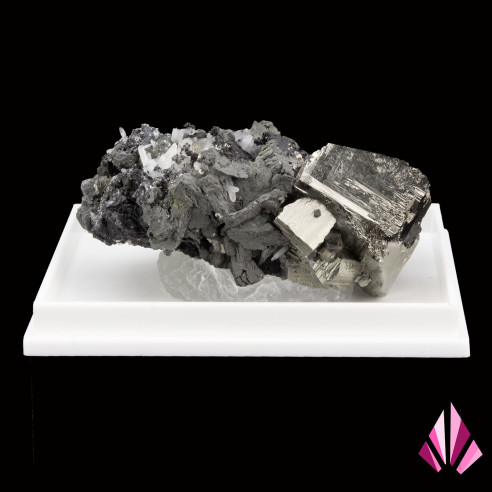 Pyrite with quartz blende and galena
