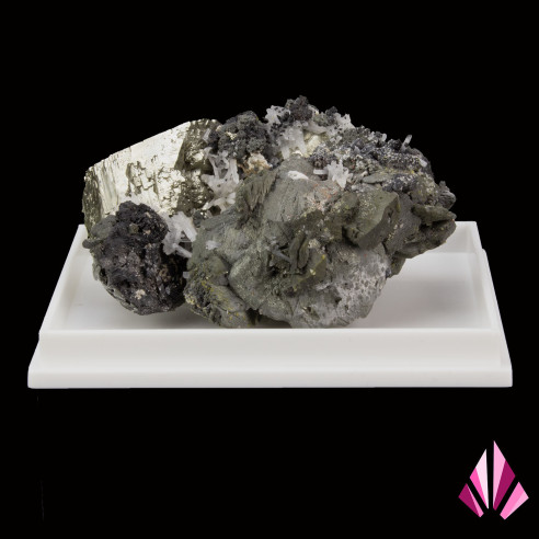 Pyrite avec quartz blende et galène :Bulgarie