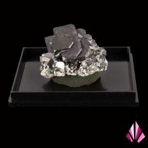 Galena on quartz (Bulgaria)