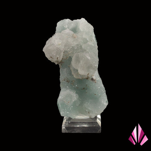 Fluorite covered with quartz