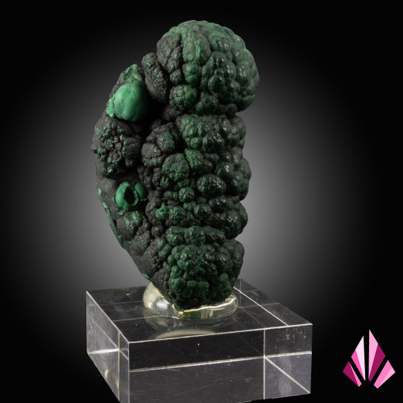 Malachite on base from Katanga - Democratic Republic of Congo