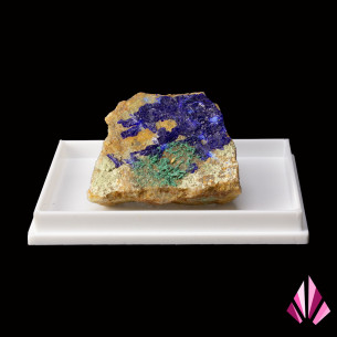 Azurite and malachite - Cap Garonne, Var | Ref. LLP-037