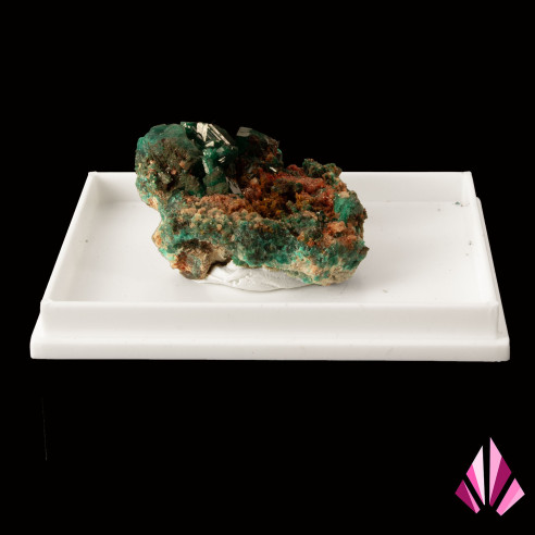 Dioptase from the Mindouli mine, Congo.