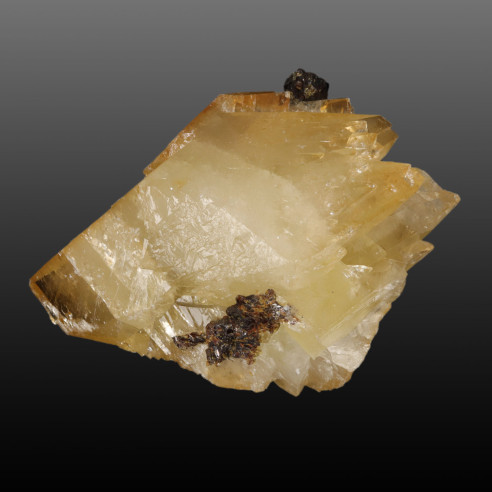 Minéraux de Calcite et sphalerite elmwood