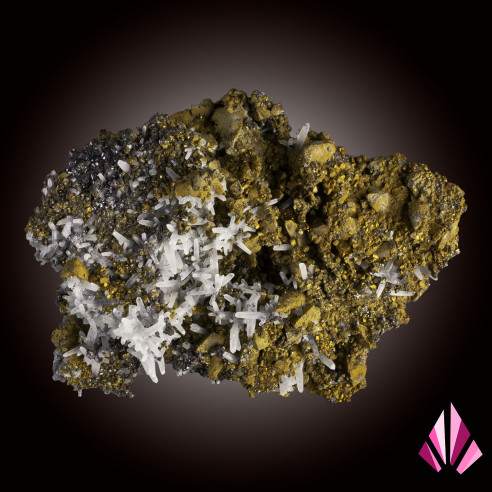 Chalcopyrite et quartz avec quelques galènes et blende