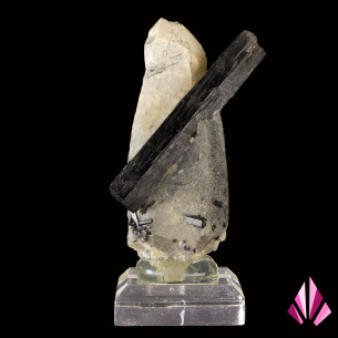 Tourmaline dans quartz: Brésil