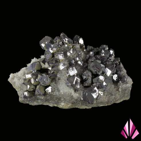 Silver galena on quartz Bulgaria