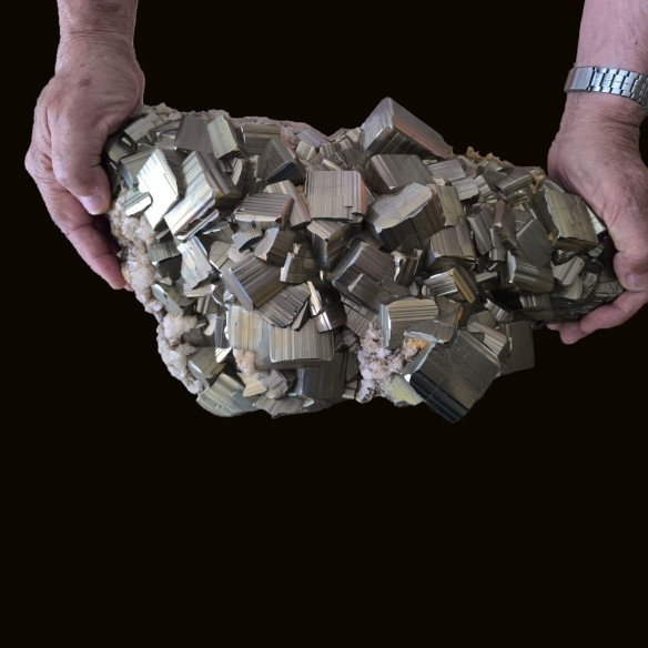 large block of pyrite