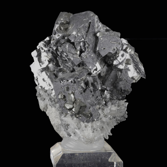 Galène on quartz (Bulgarie)