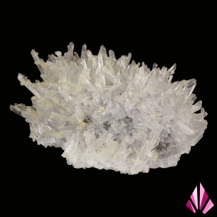 Quartz hedgehog topped with calcite