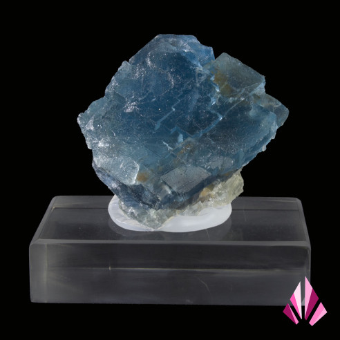 Fluorite from France (Ref345): lagoon-blue color.