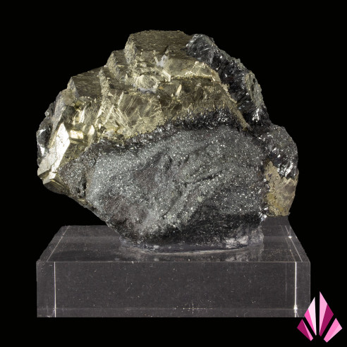 Pyrite et Hématite en provenance de l'Ile d'Elbe en Italie Ref353.