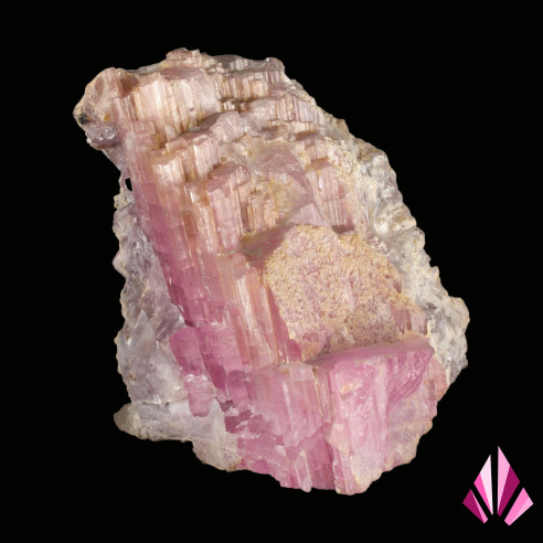 Tourmaline in steps Minas Gerais Brazil (old collection).