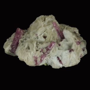 two-colored tourmaline on gangue (Brazil)