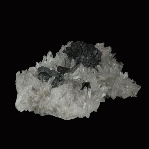 blende noire sur quartz