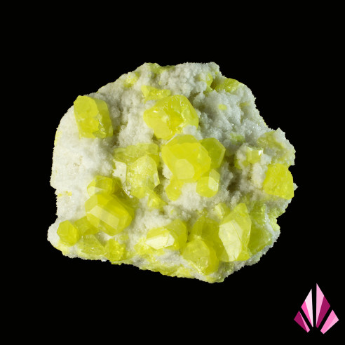 Crystallized sulfur Sicily Italy.