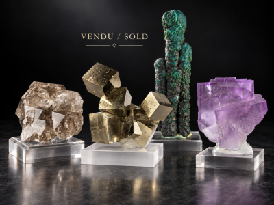 Minéraux de collection vendus